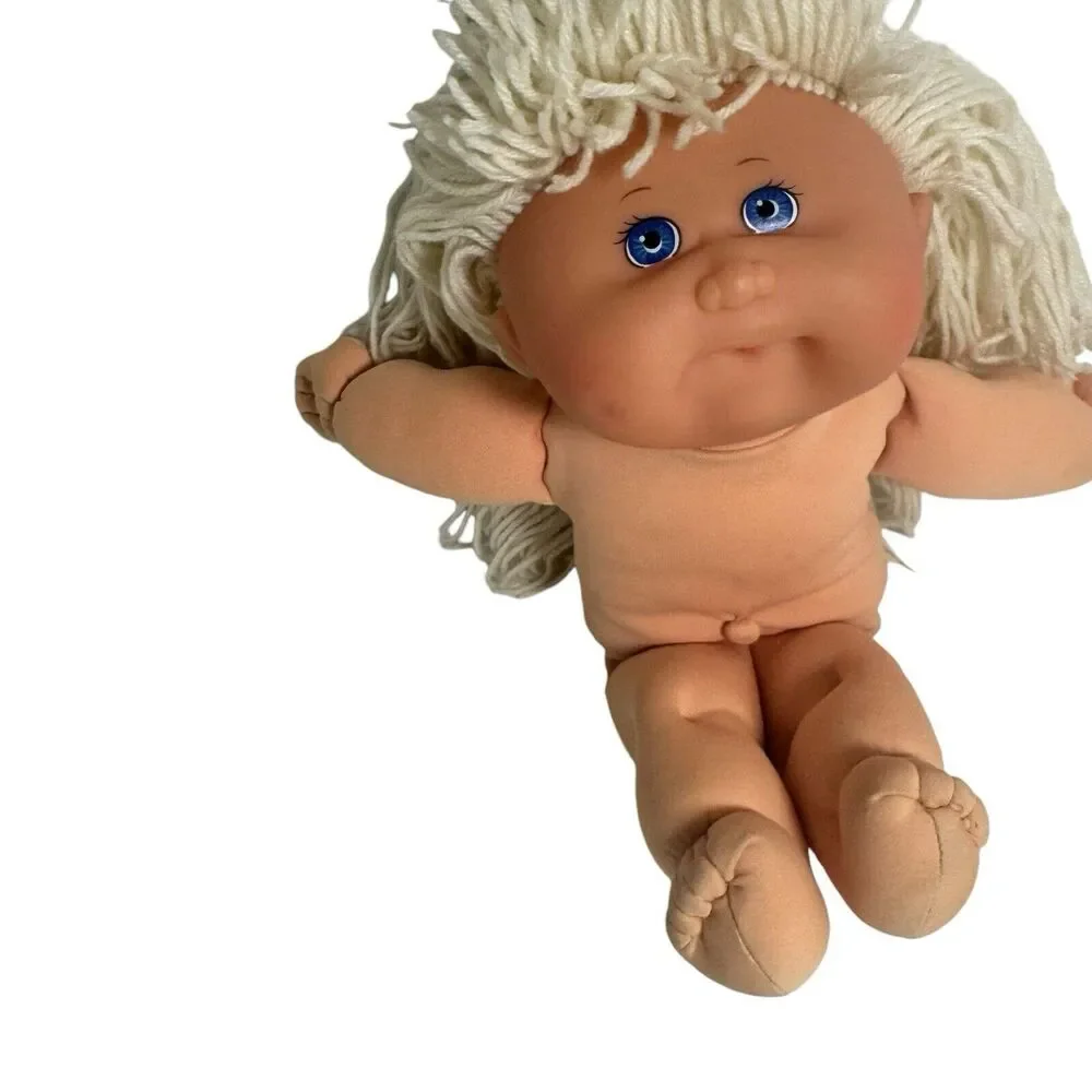 Cabbage Patch Kids First Edition Doll Hasbro 1995 Blonde Hair Blue Eyes Dimples